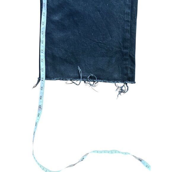 Old Navy Extra High Rise Sky Hi Wide Leg Women's Tall Black Jeans - Picture 6 of 6